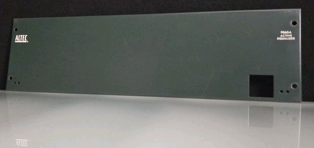 Altec 9860A Active Equalizer Front Panel
