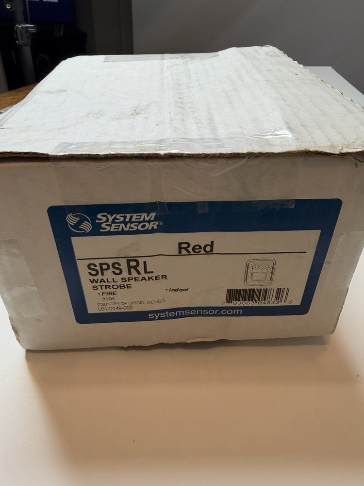 System Sensor SPS RL Wall Speaker Strobe Red Fire Alarm MPN SPS RL Model SPS RL