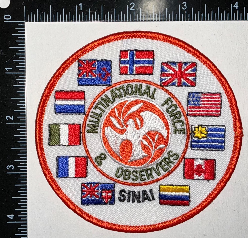 US Army Multinational Force & Observers Sinai Egypt UN LARGE Jacket Patch