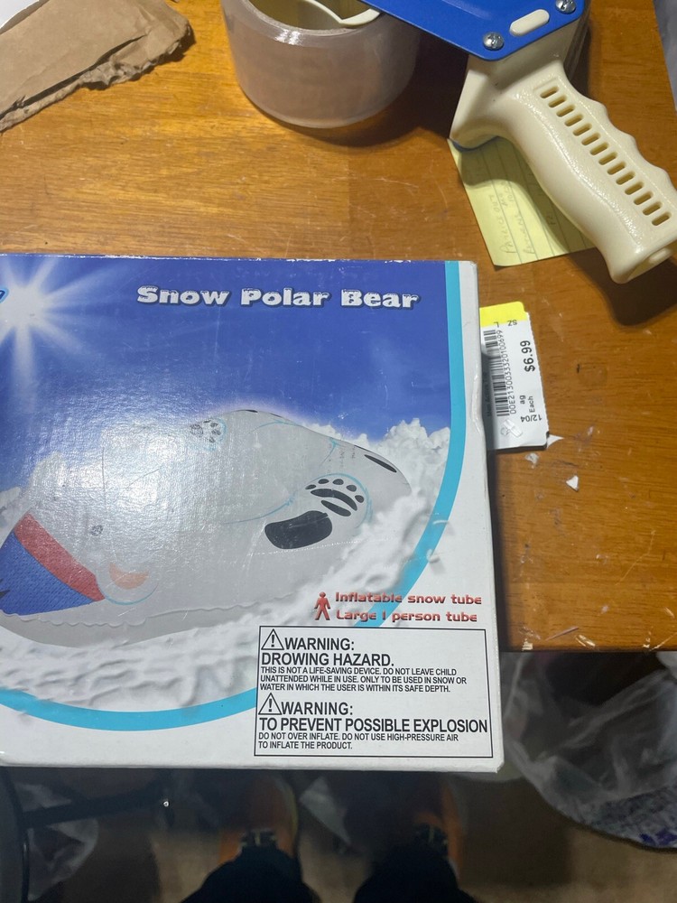 Polar Bear Inflatable Snow Tube