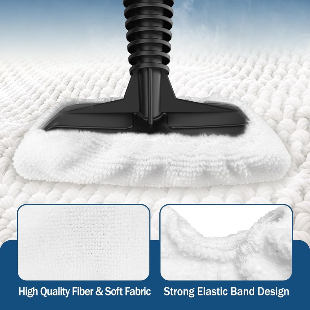 Universal Microfiber Cloths 3 Pack Steam Cleaner Attachments Compatible