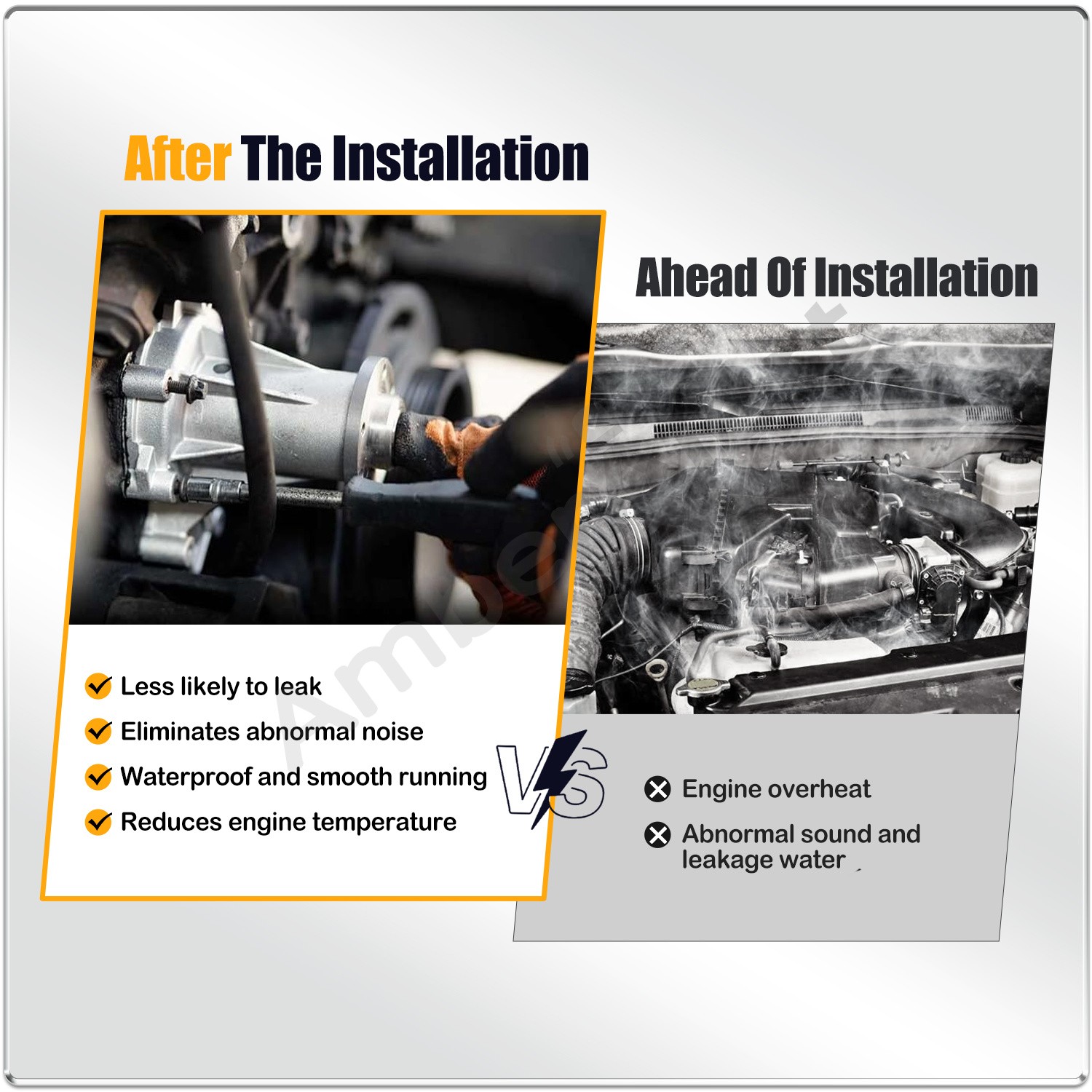 Water Pump G1820 for 96-10 Chevrolet GMC Suburban Silverado 4.3L 5.0L 5.7L