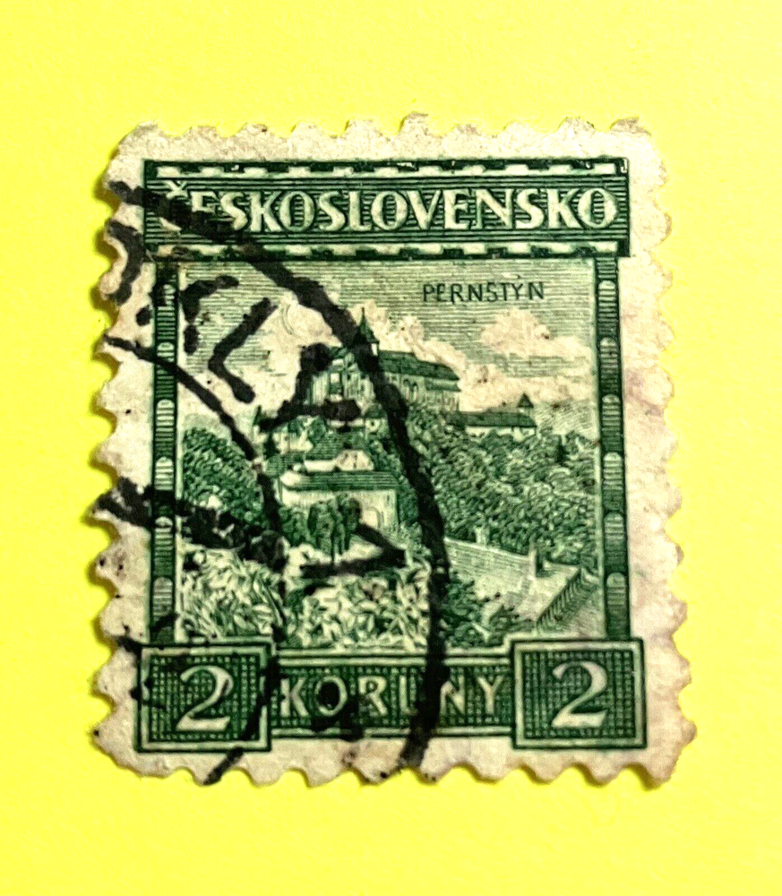 Ceskoslovensko 2 Koruny Postage Stamp "PERNSTYN"