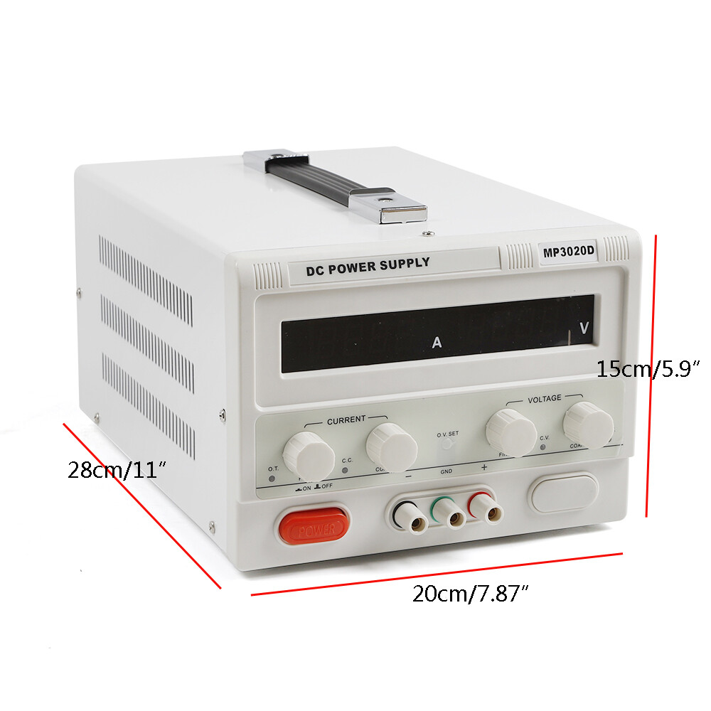 0-32V 0-20A Variable Lab Test Equipment DC Power Supply Regulated High Precision