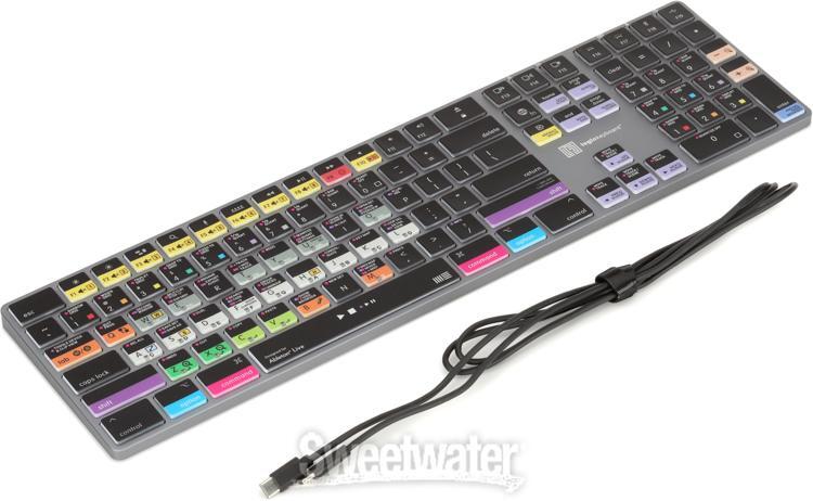 Logickeyboard Titan Wireless Backlit Keyboard for Ableton Live - Mac