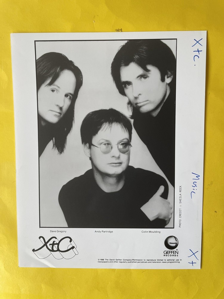 XTC Press Photo 8x10”. See info.