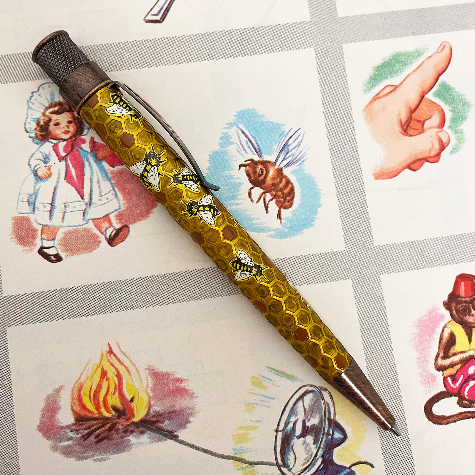 Retro 51 Tornado™ Rescue Ballpoint Pen - "Buzz" Honeybee