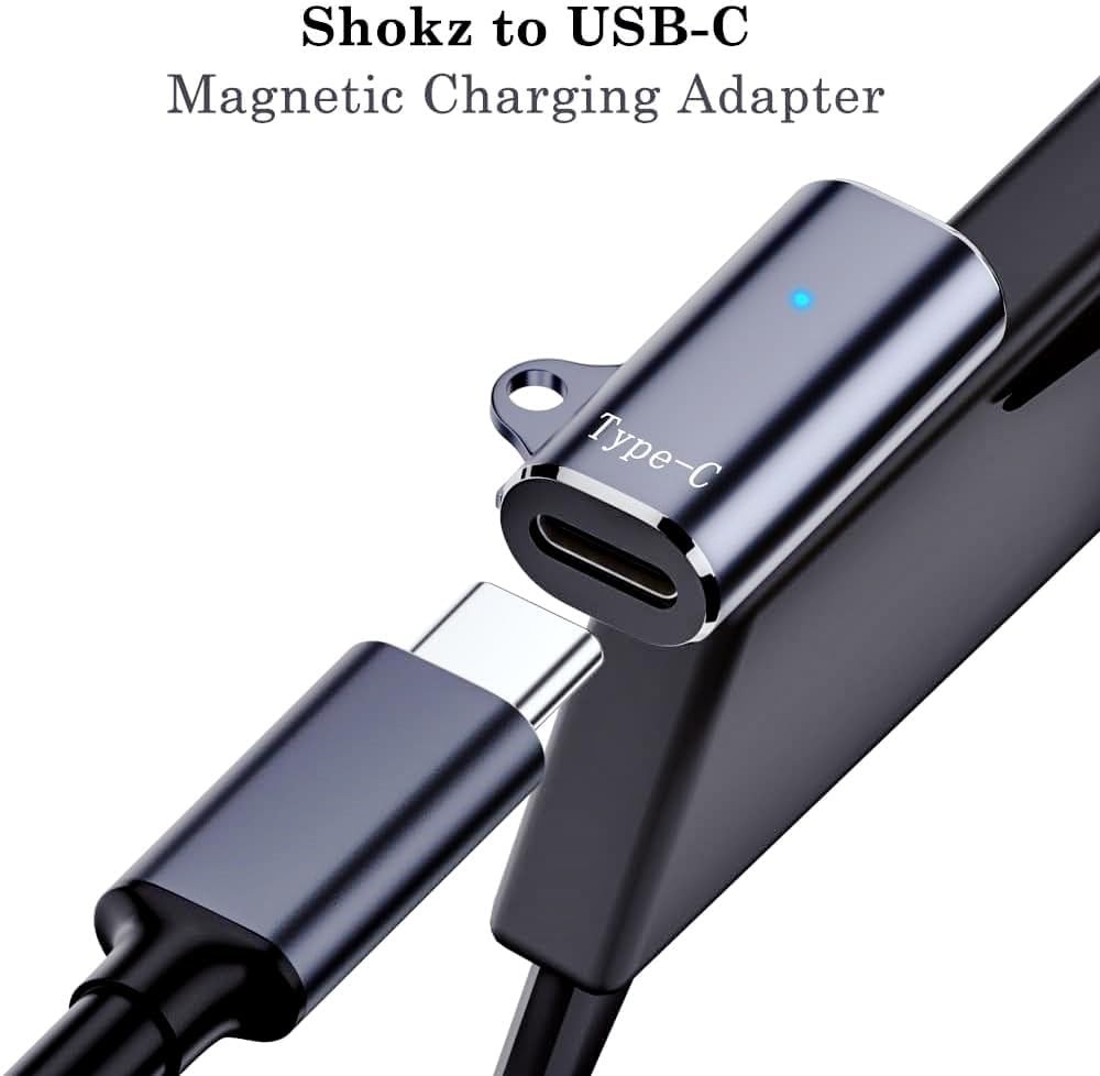 sweguard USB C Shokz Charging Cable Adapter (2 Pack) Type c 2Pack, Grey