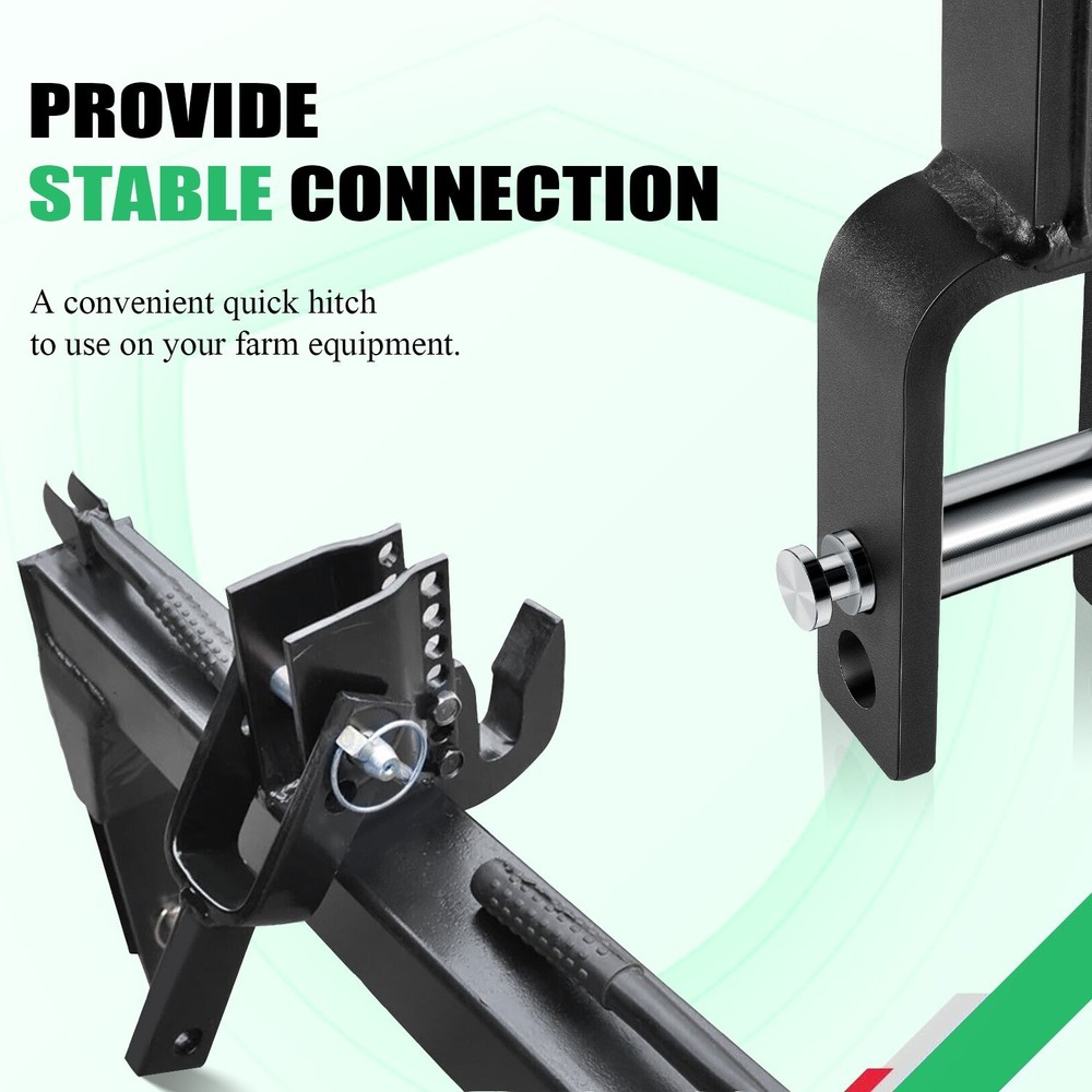 Versatile Quick Hitch Adapter with Adapter Sleeve for Category 1 Quick Hitch
