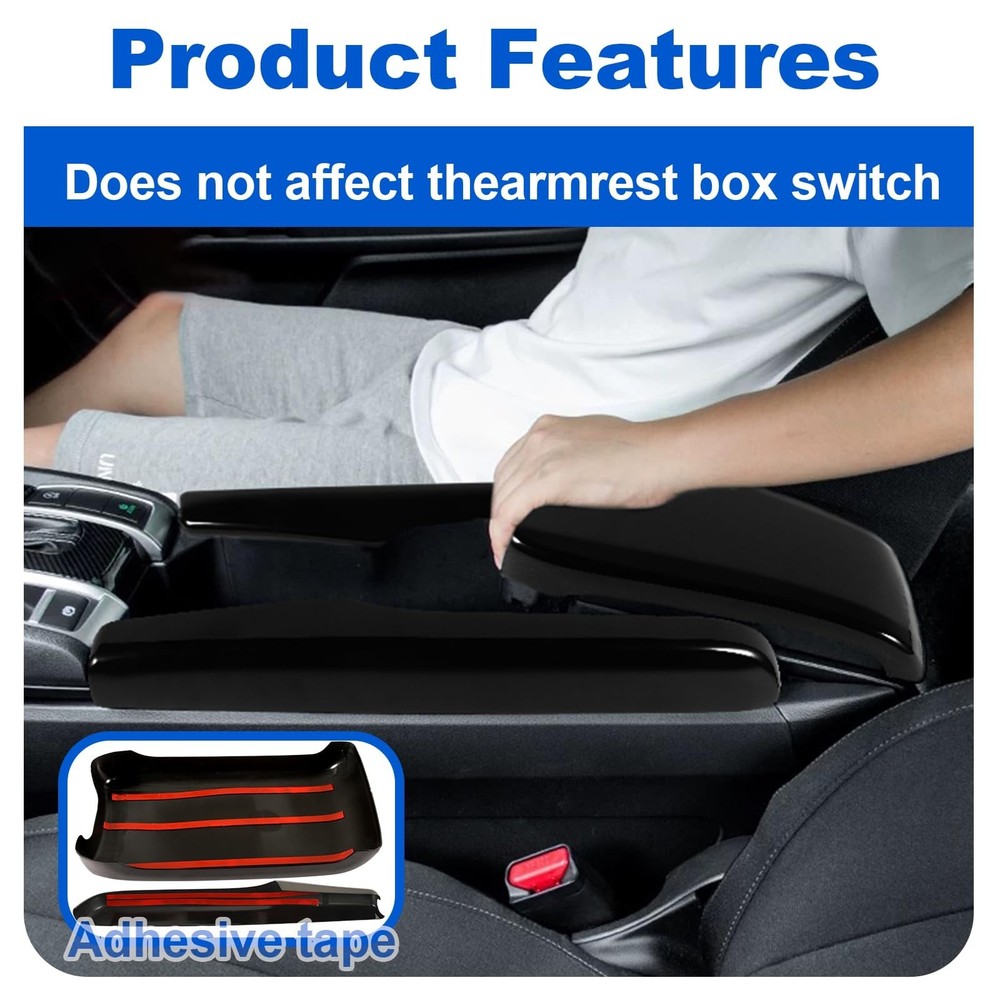 Interior Armrest Console Cover for 2016 2017 2018 2019 2020 Honda Civic 10th ...