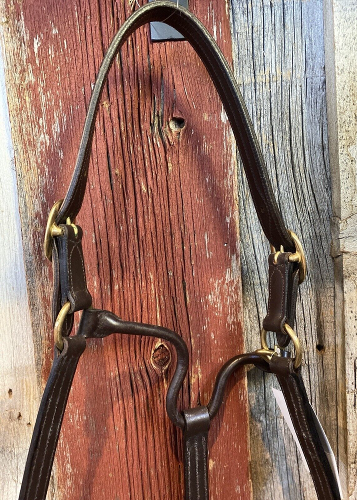 Camelot Triple Stitch Leather Pony Halter