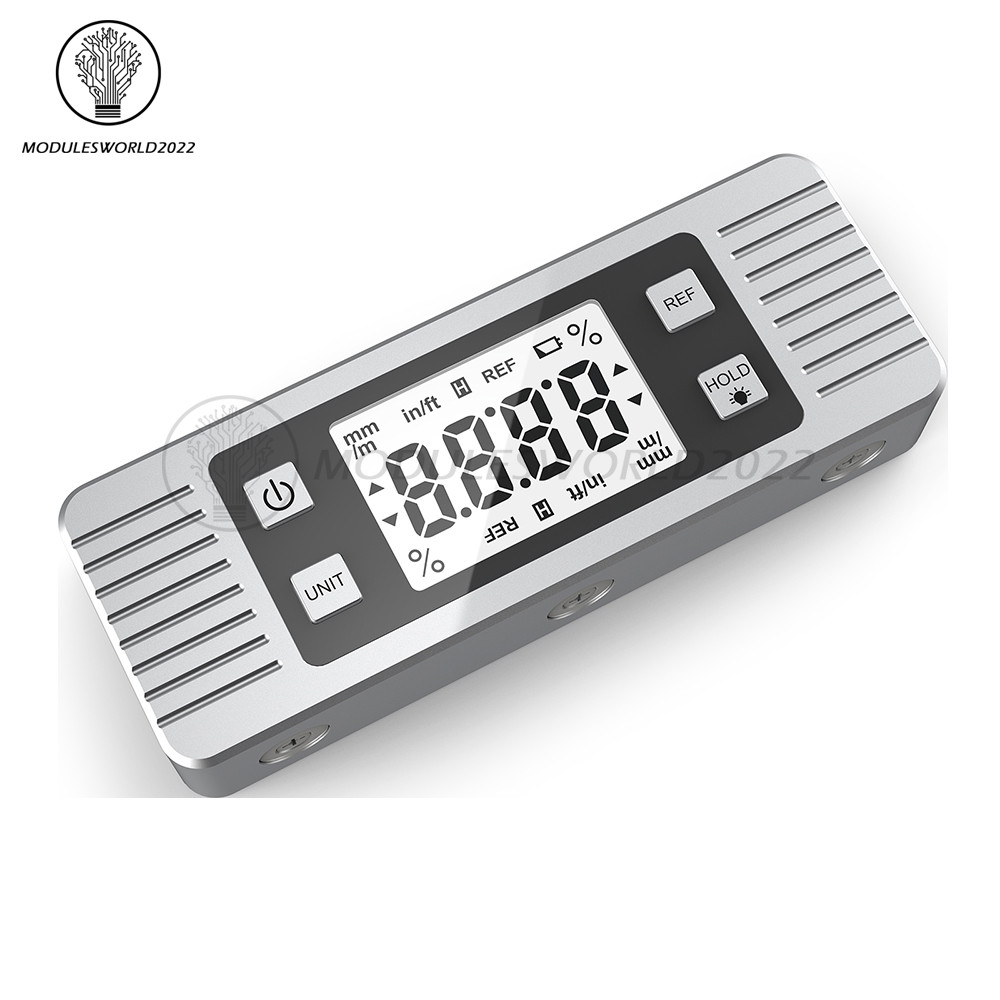 Digital Protractor Angle Finder Inclinometer 4*90° Magnets Level angle slope