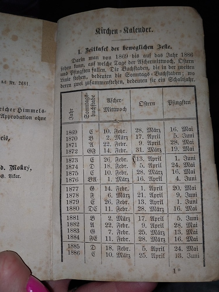 antique german catholic prayer book pocket