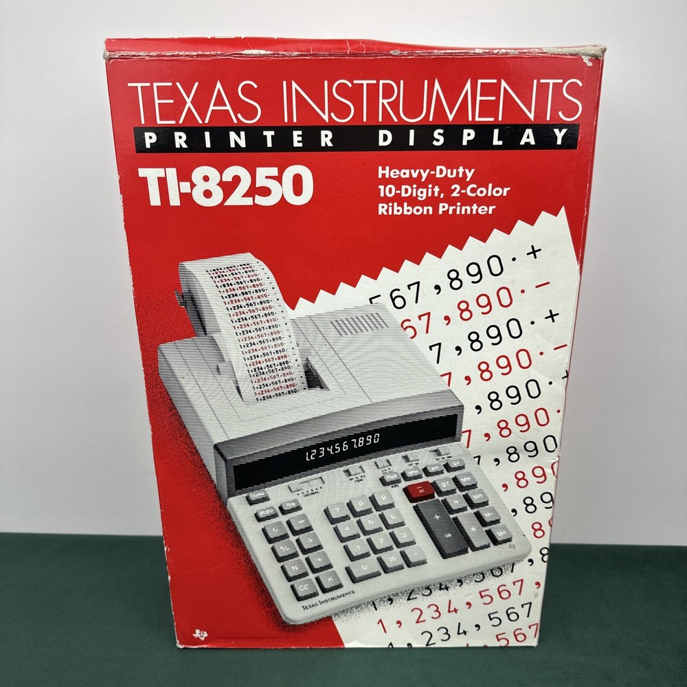 Texas Instruments Model TI-8250 Electronic Calculator Works