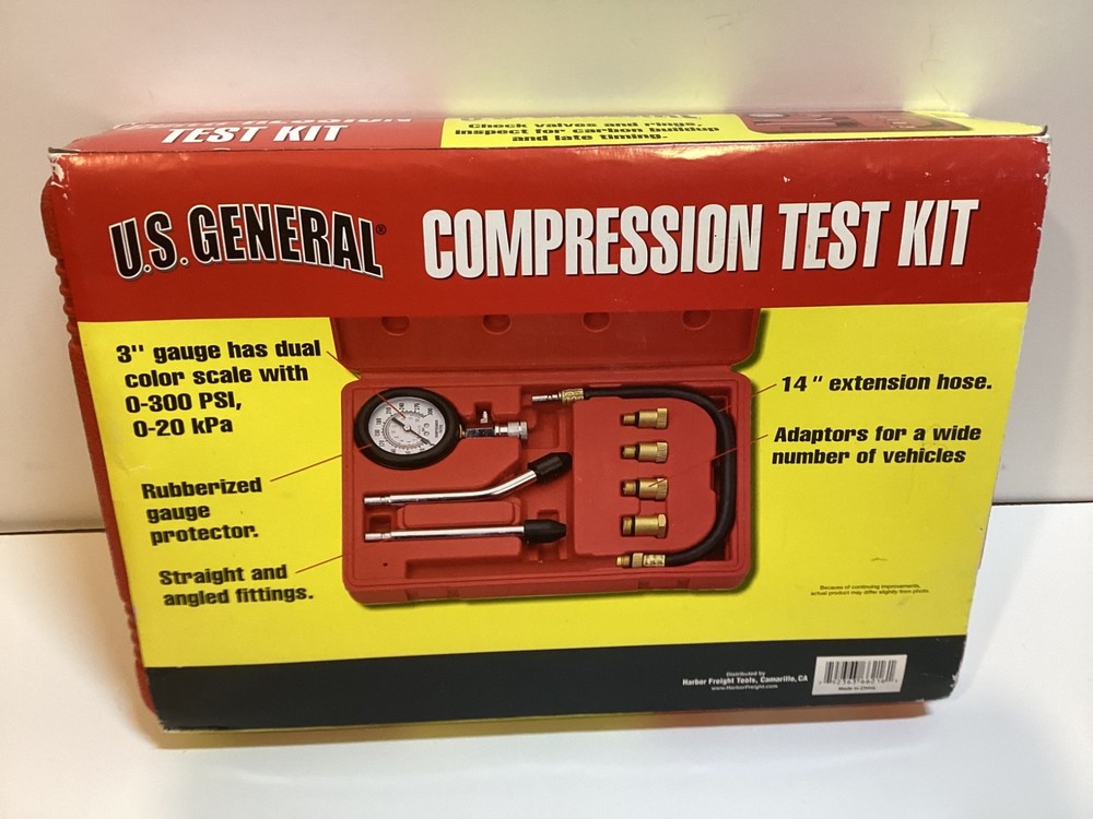 Engine Cylinder Compression Gauge Tester Kit Gas Engine Diagnostic Testing Tool