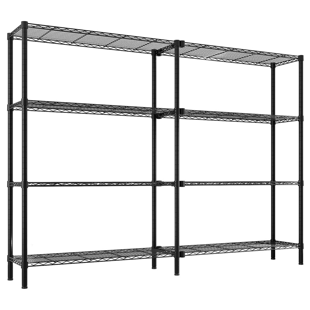 49.2''W Adjustable Storage Shelves NSF Wire Shelving Unit Multiple rows