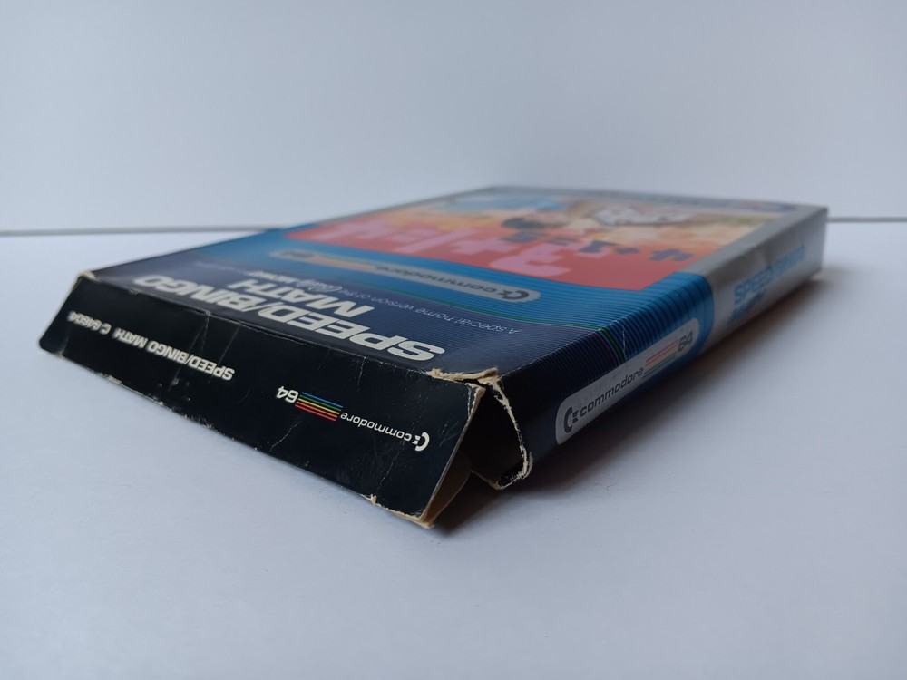 Commodore 64 Speed/Bingo Math Computer Game Cartridge Tested/Works Box Damage