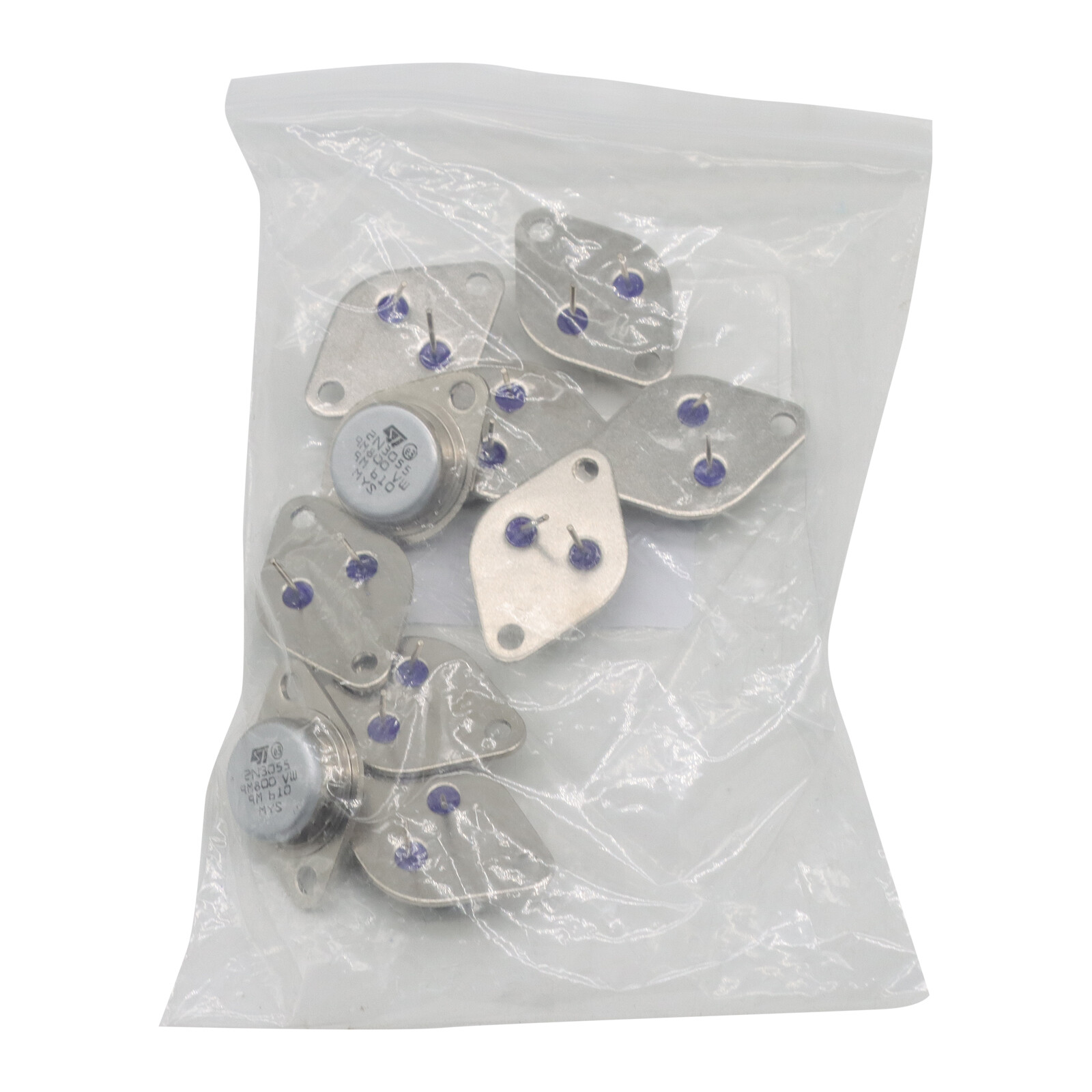 10X 2N3055 TO-3 NPN Amplifier Switch Transistor Audio Power Metal Case 15A/60V