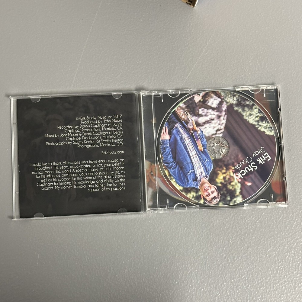 Erik Stucky Stray Clouds Cd Autographed Signed 2017