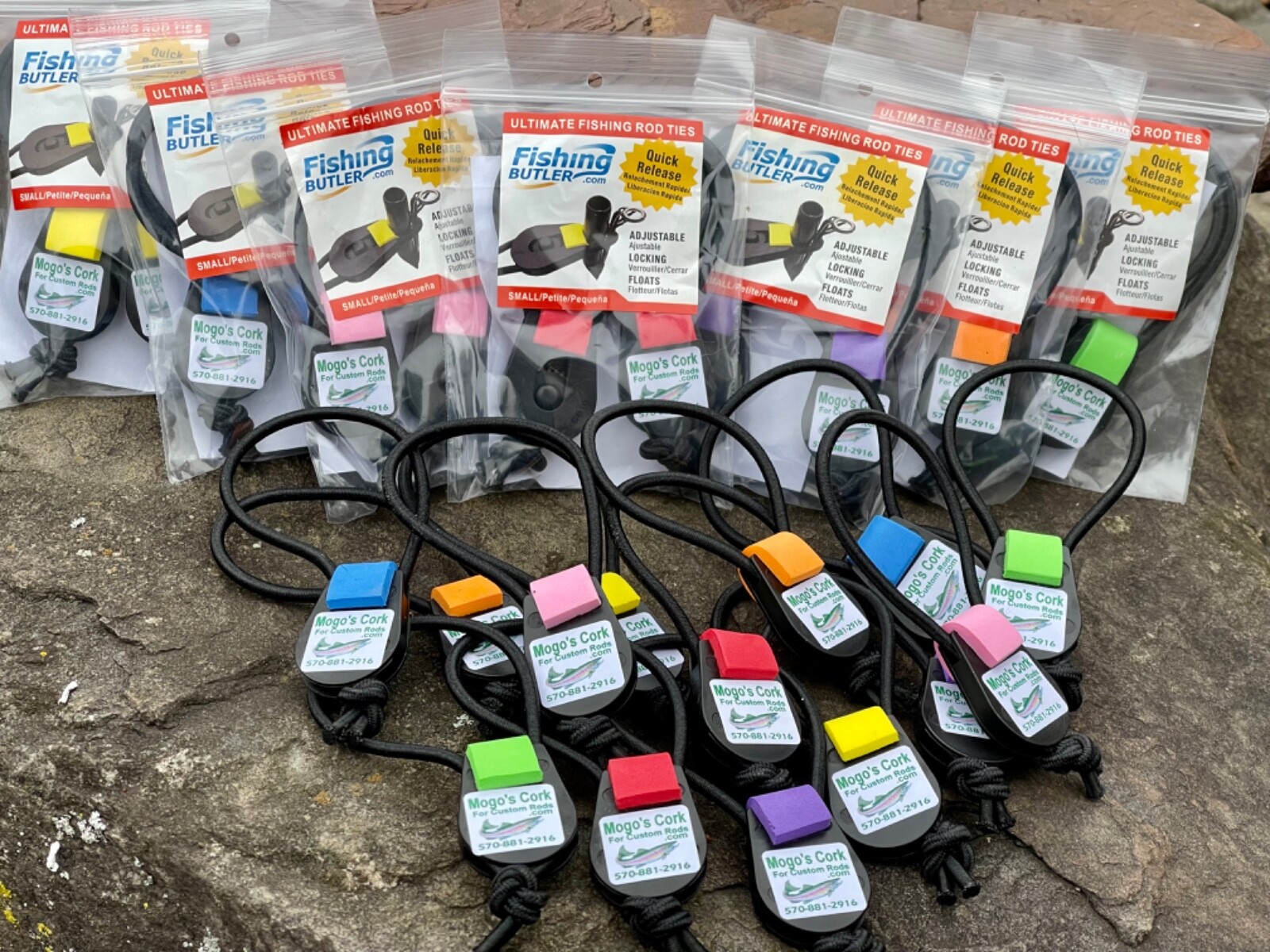 Fishing Butler Ultimate Fishing Rod Ties, 1 Packs of Two, Save!!!