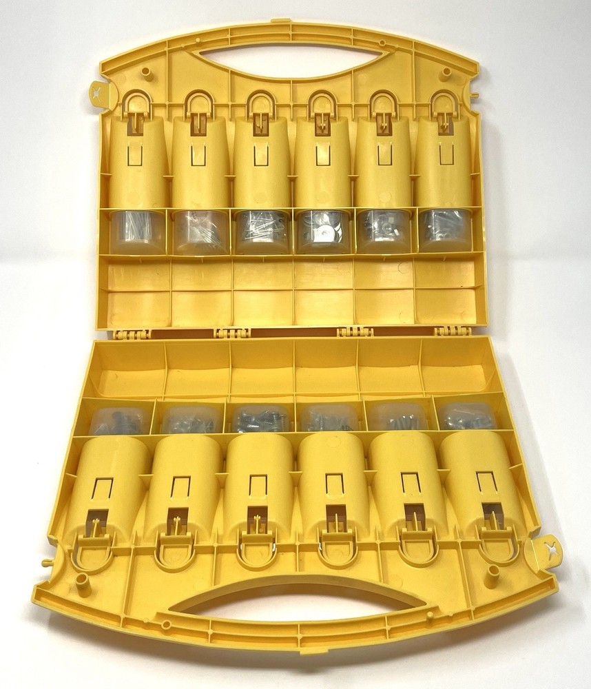 Vintage Pro-Pack Assorted Screws Caddy Carrying Case with Handle