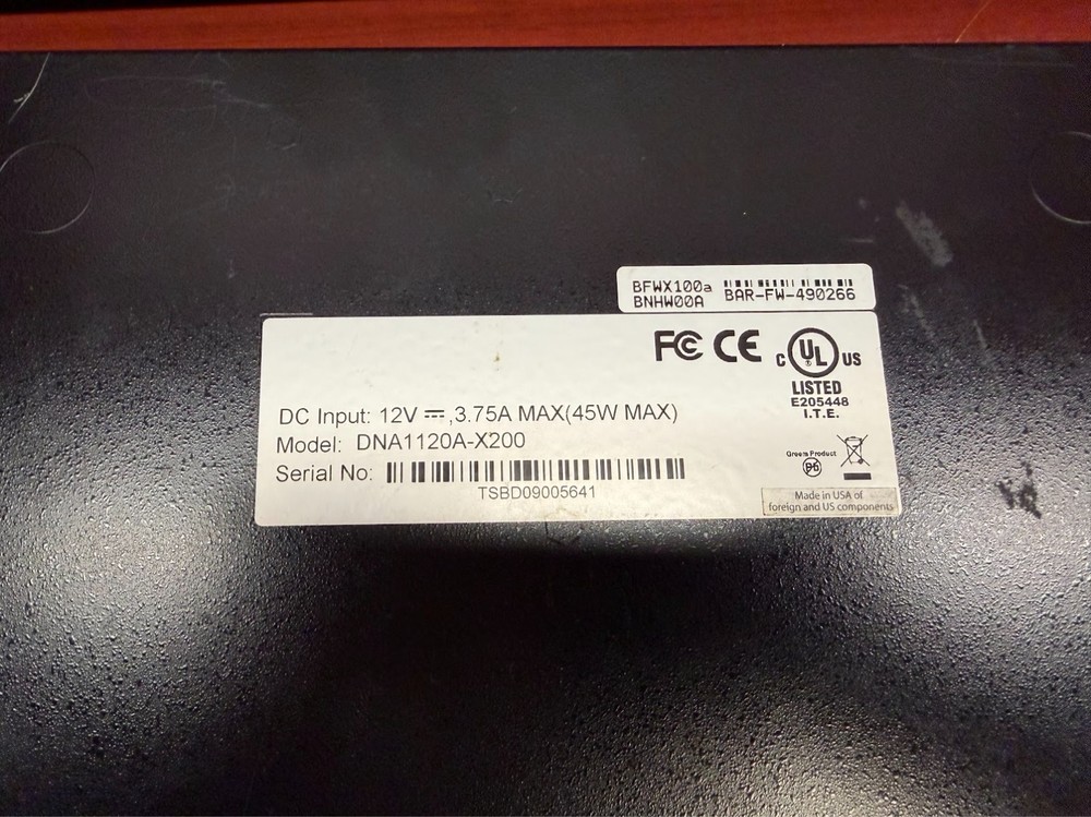 Barracuda BFWX100a Network Firewall X100