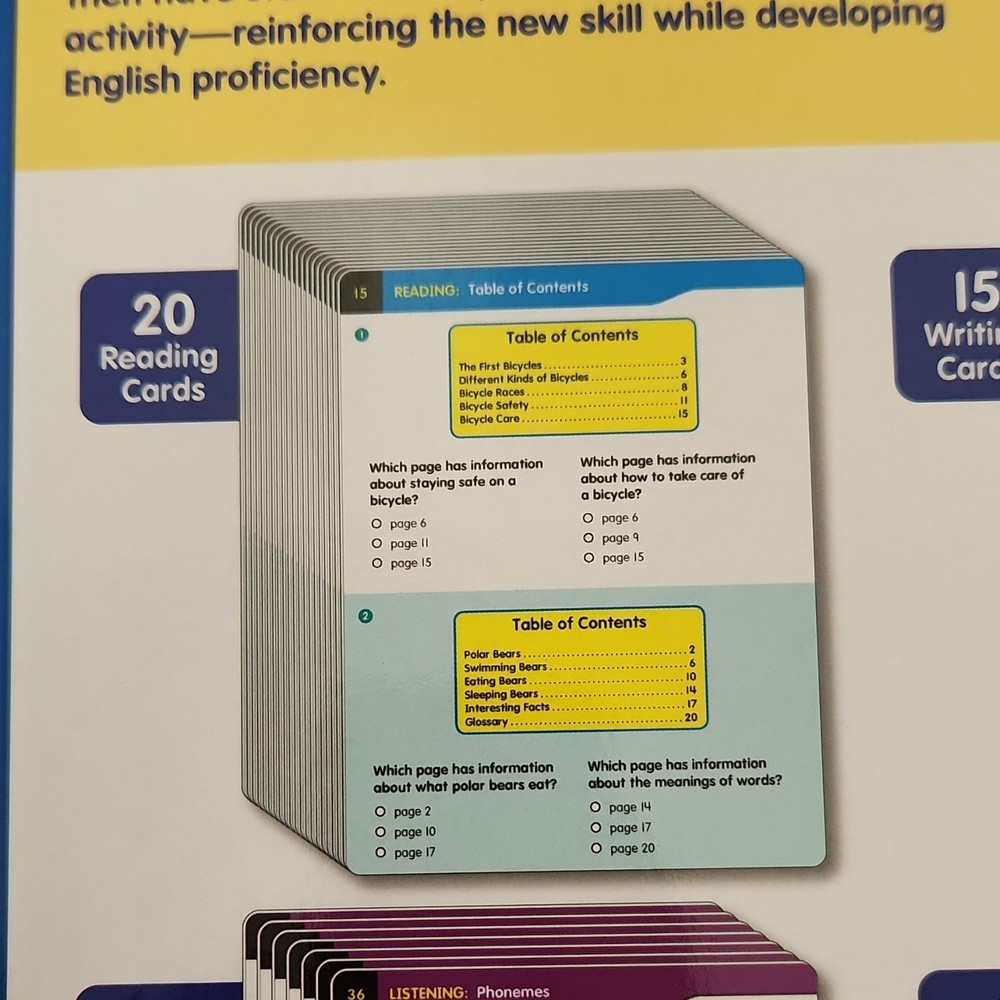 Lakeshore English Language Development Activity Cards Level 3, Grades K-2, Alph…