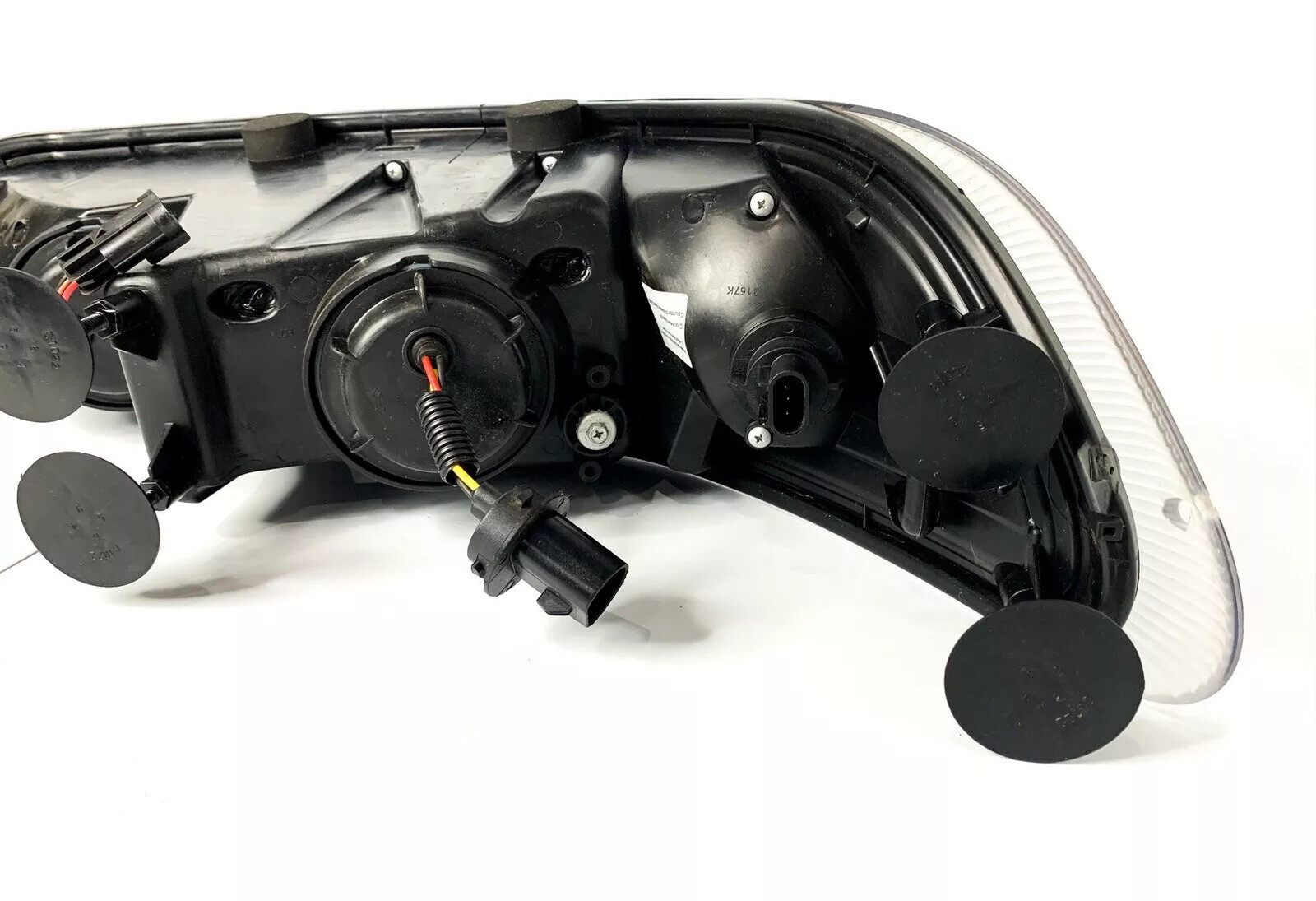 Pair Chrome Projection Headlights Dual Function LED Light Bar Peterbilt 386/387