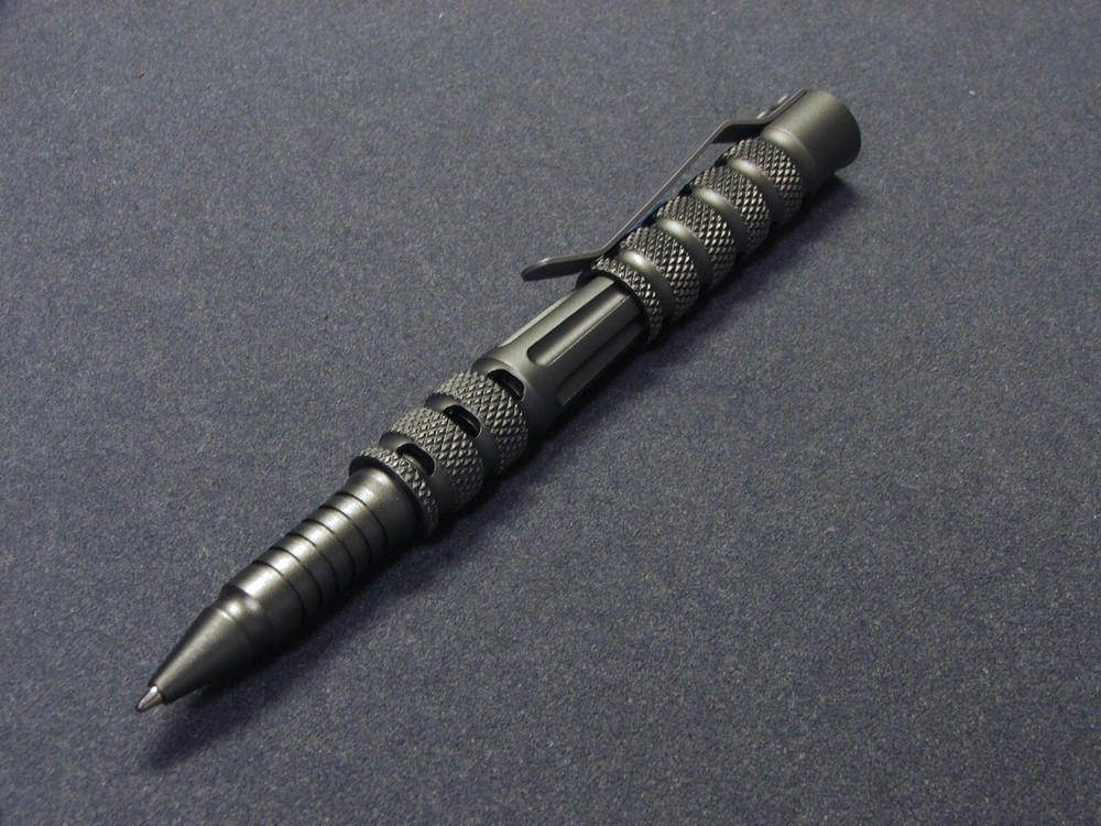 DEFENDER TACTICAL PEN ANODIZED BATTLE GREY
