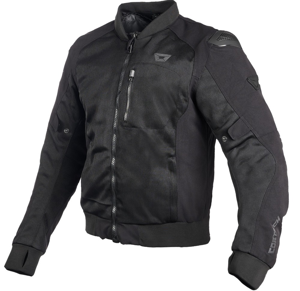 Cortech Versa-Flo Mens Textile Motorcycle Jacket Black