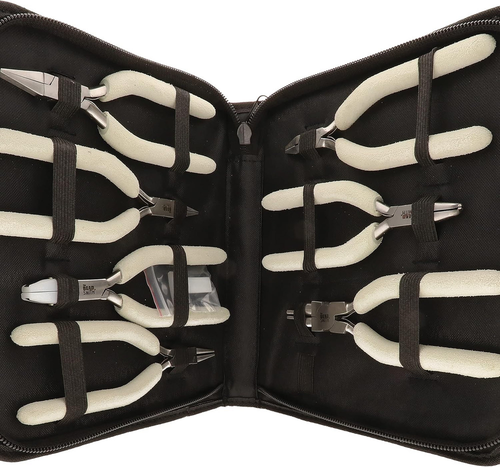 Wire Elements Tool Set - 7-Piece Kit (Round Nose, Bent Chain Nose, Flush Cutter,