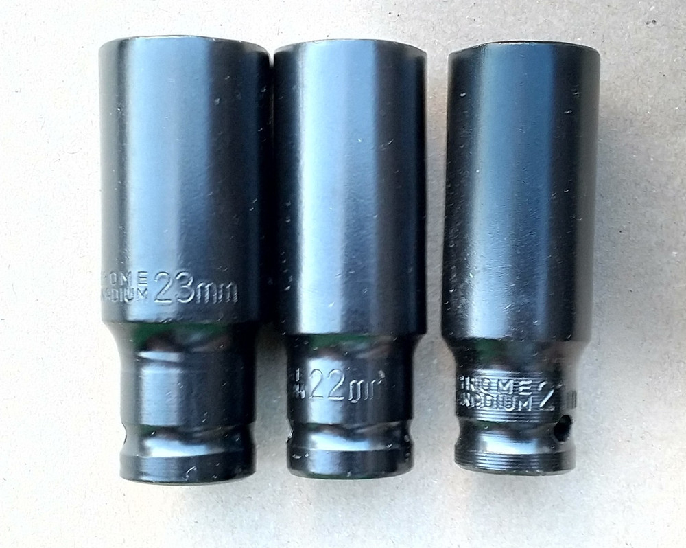 3Psc Impact Socket, 21 - 23mm