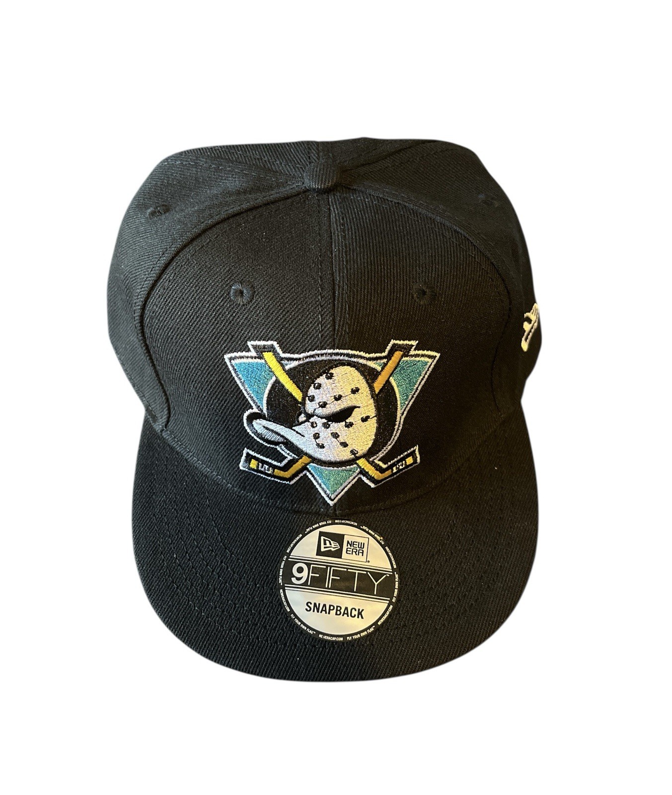 Anaheim Ducks 9Fifty New Era Hat Snapback Curved Bill Black NHL