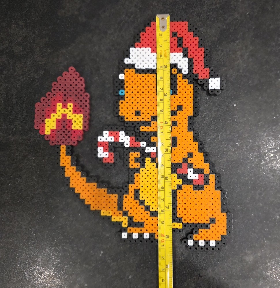 Charmander Perler Beads Artwork Christmas