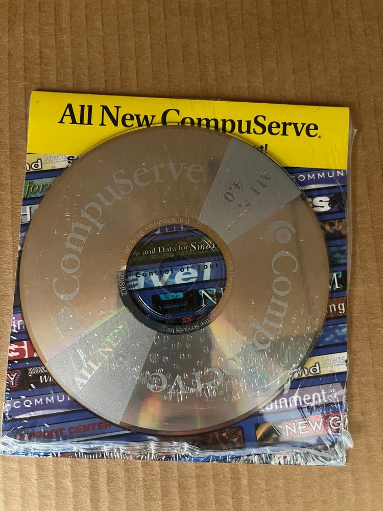 Sealed CompuServe CD-ROM