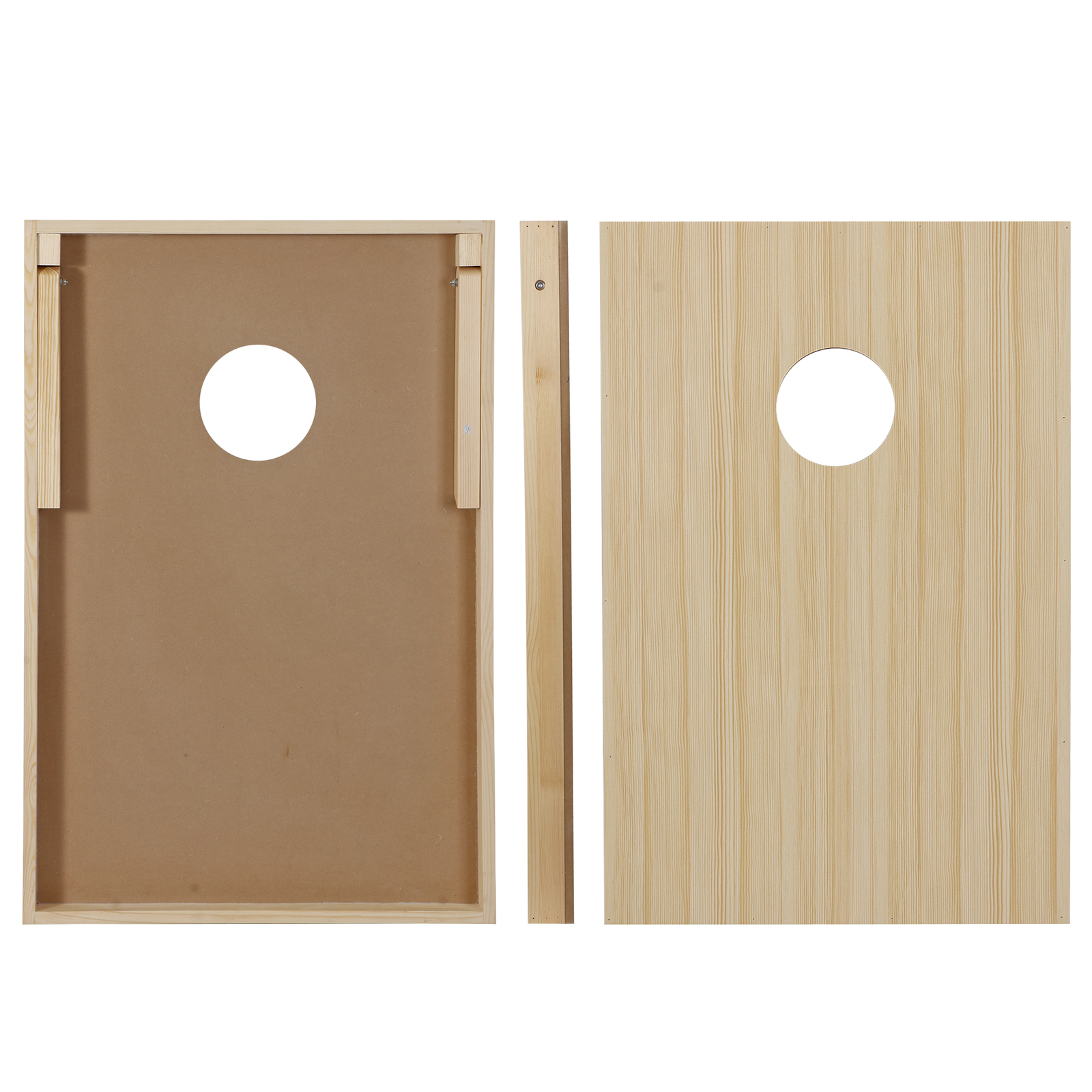 Cornhole Game Set 3x2FT Classic Size Wood Cornhole Boards 8 Bean Bags w/ Case