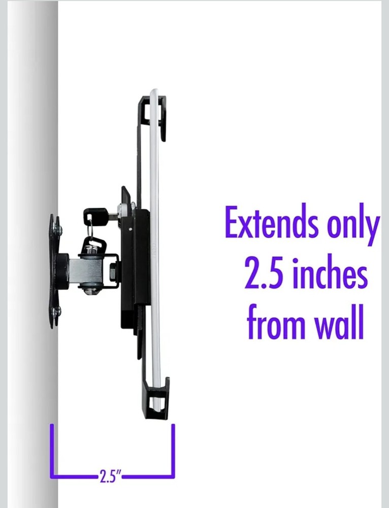 CTA Compact Wall Mount – CTA Security Wall Mount with Lock & Key System for iPad