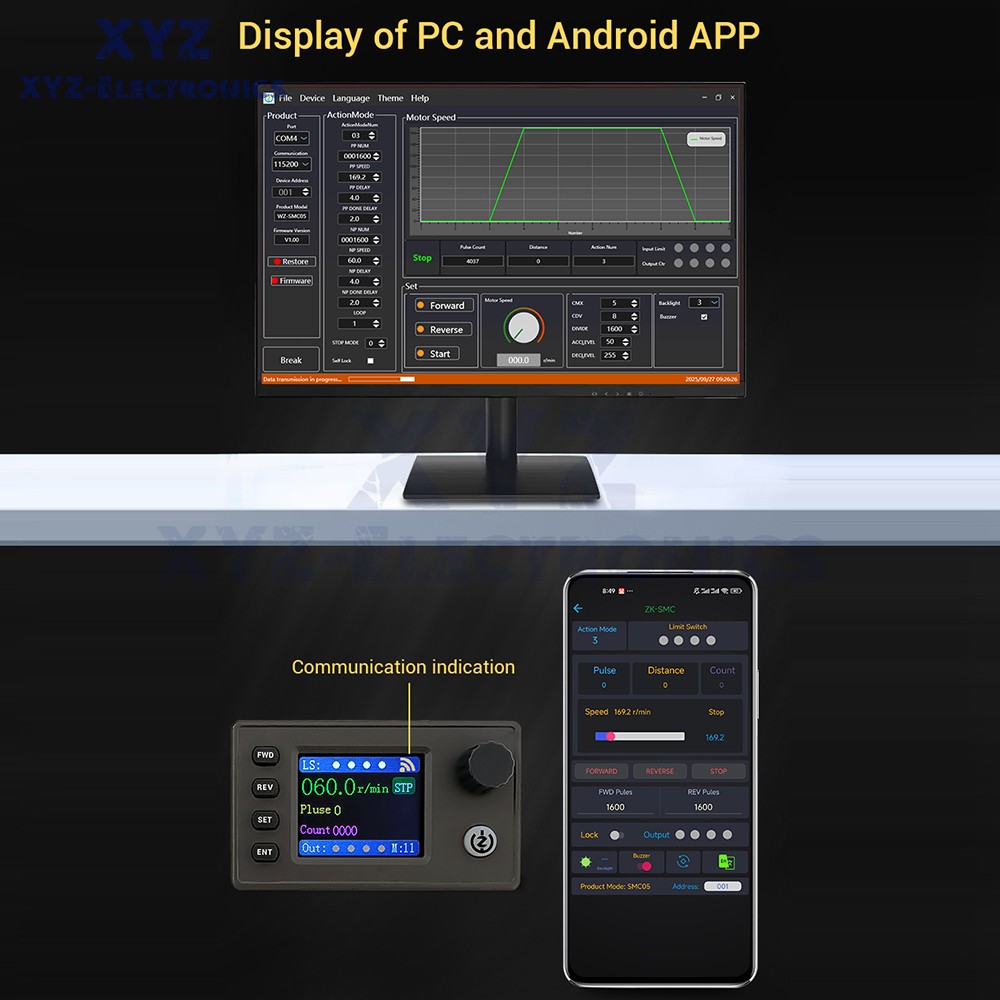 SMC05 Stepper Servo Motor Pulse Controller with Forward/Reverse Speed Control