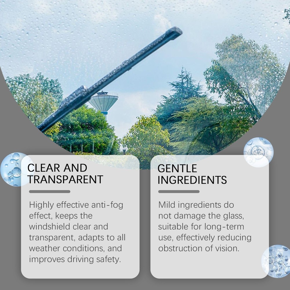 Automotive windshield coating agent for removing stains from the windshield