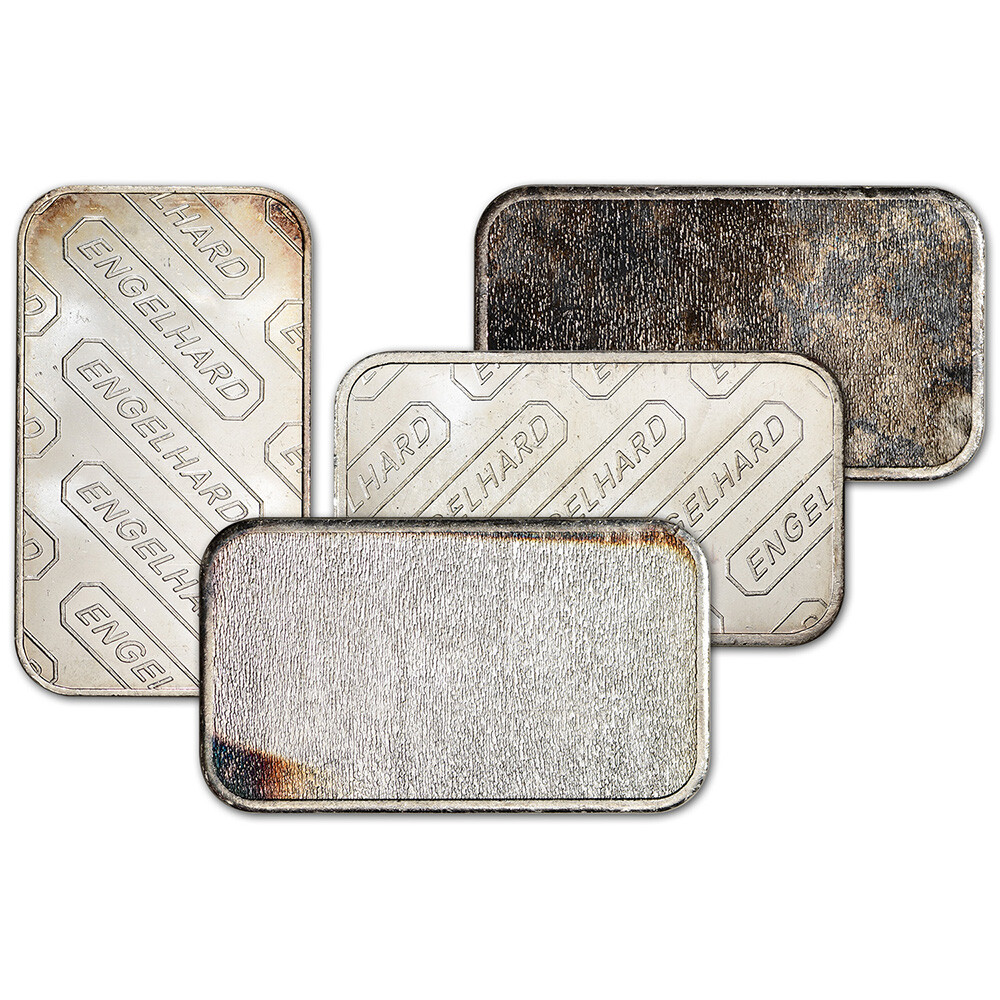 1 oz Silver Bar - Engelhard .999 Fine - Random Design