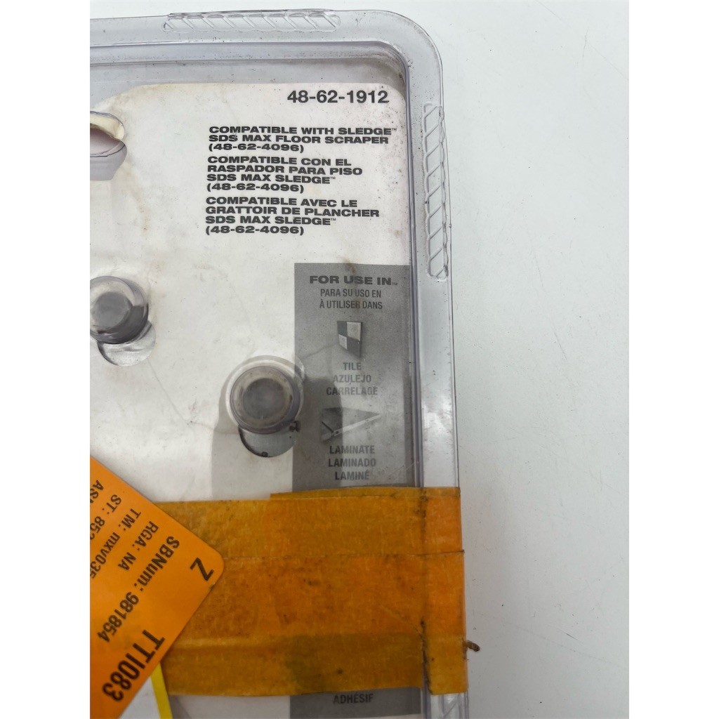 Milwaukee SLEDGE SDS Max Floor Scraper Replacement Kit Blade & Hardware