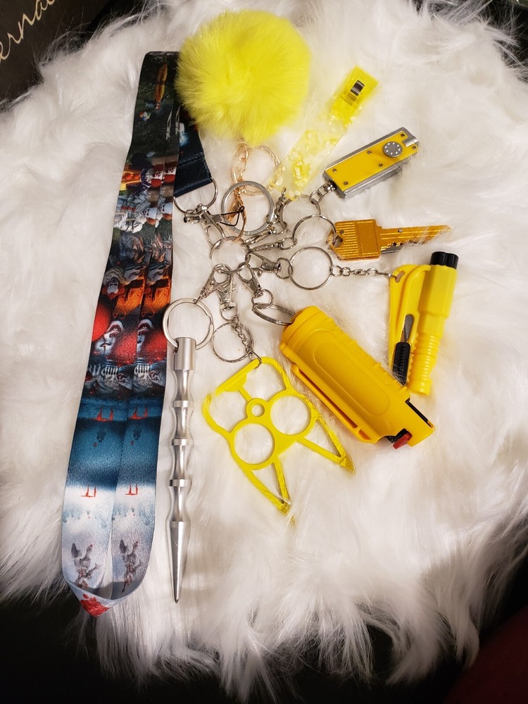 safety keychain with pepper spray