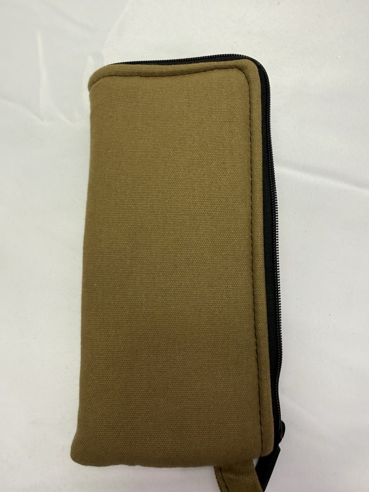 Vatra Rectangular Padded Zipper Stash Bag Case Pipe Safe Pouch WOWEN Tan