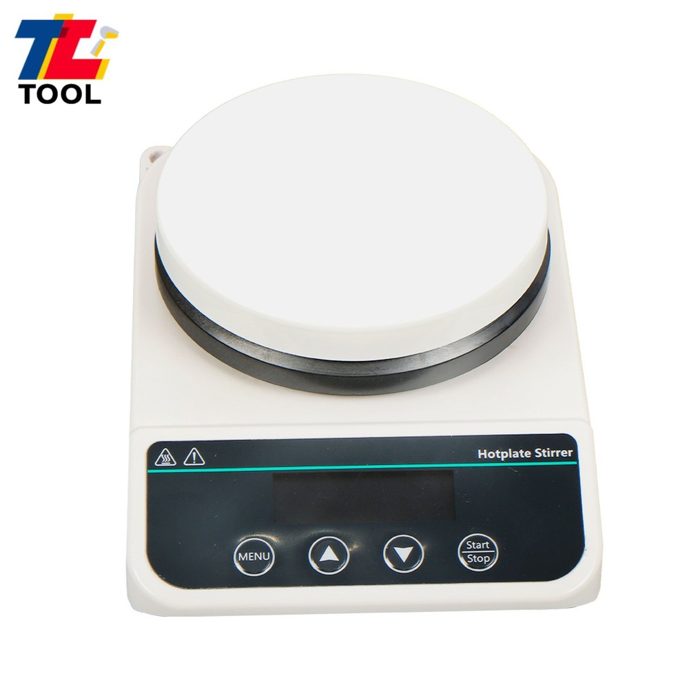 1500RPM Stirring Hot Plate with Probe Sensor, 3L Capacity, Timing Function