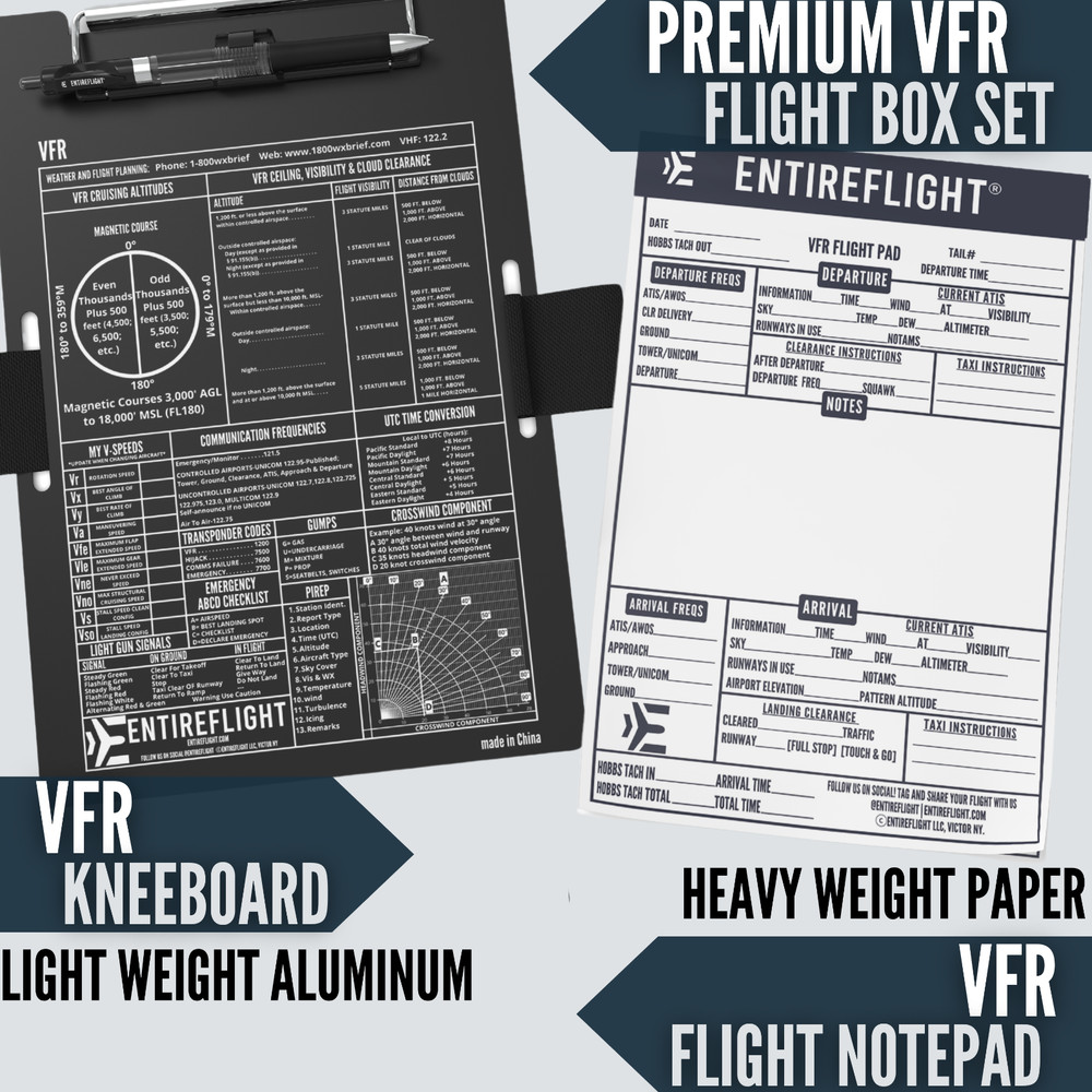 Pilot Flight Bag VFR Kneeboard Bundle