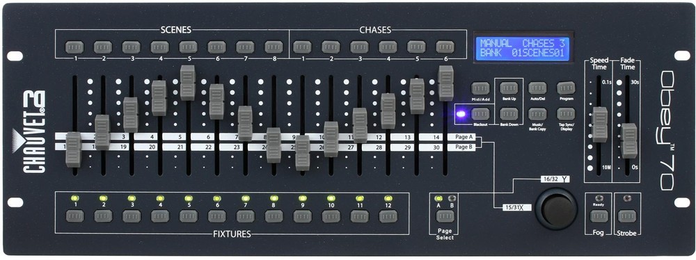 Chauvet DJ Obey 70 384-channel DMX Lighting Controller (3-pack) Bundle