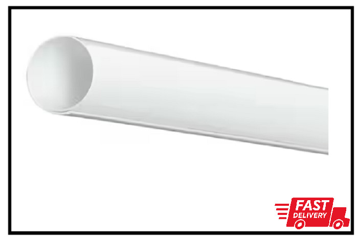 Adjustable 36-60 inch PVC Shower Rod Cover - White