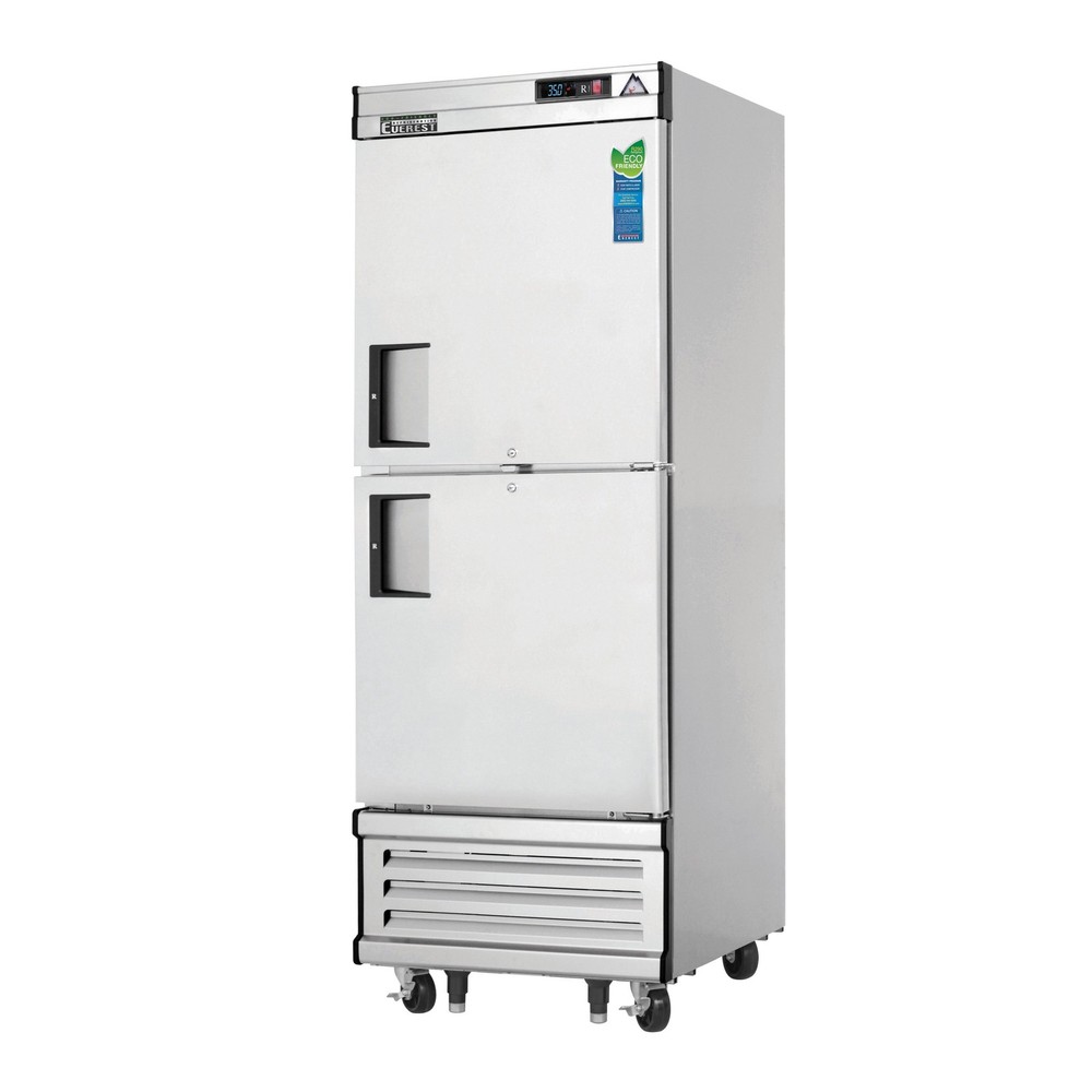 Everest EBWRH2 29" 1-Section Reach-In Refrigerator w/ 2 Solid Half Doors, Bot...