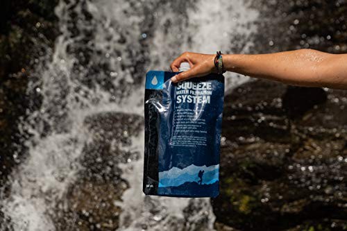 Squeezable Pouches for Squeeze Water Filtration System 64 - Ounce
