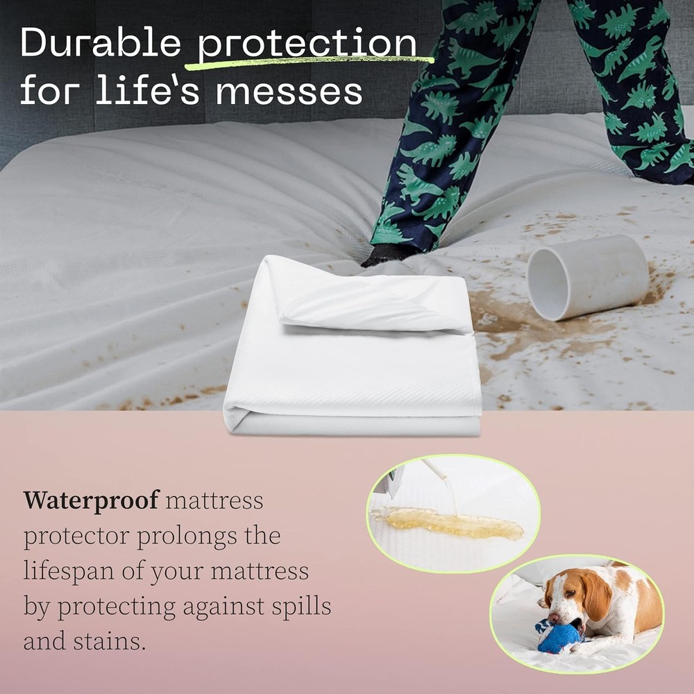 Ultra Tech Waterproof Mattress Protector Queen, Smooth Top